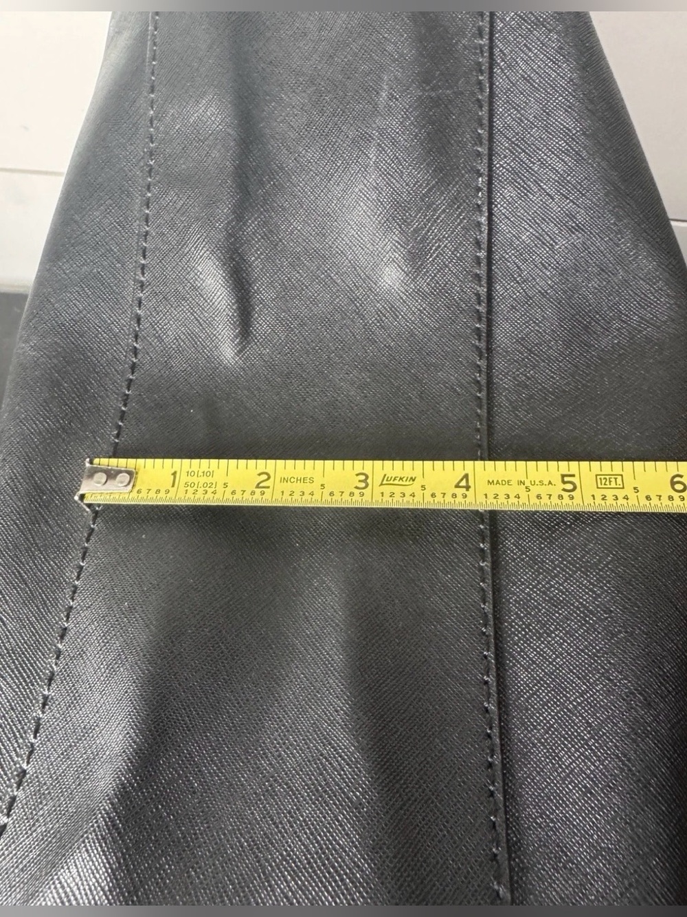 Michael Kors Hamilton Large Satchel Purse Black Saffiano Leather Silver Hardware - Picture 10 of 10